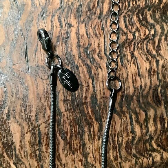 LIA SOPHIA Snake Chain Pendant Necklace Euc - Picture 5 of 5